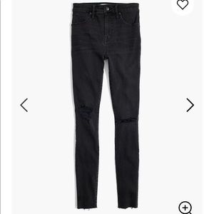 MADEWELL High-Rise Skinny Jeans in Black Sea
